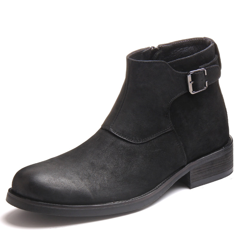 Men's Genuine Leather Boots Mid-cut Martin Boots