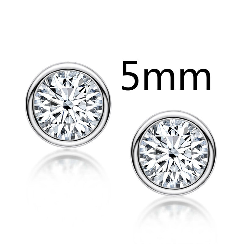 0.5-2 Carat 925 Sterling Silver Personalized Design Earrings