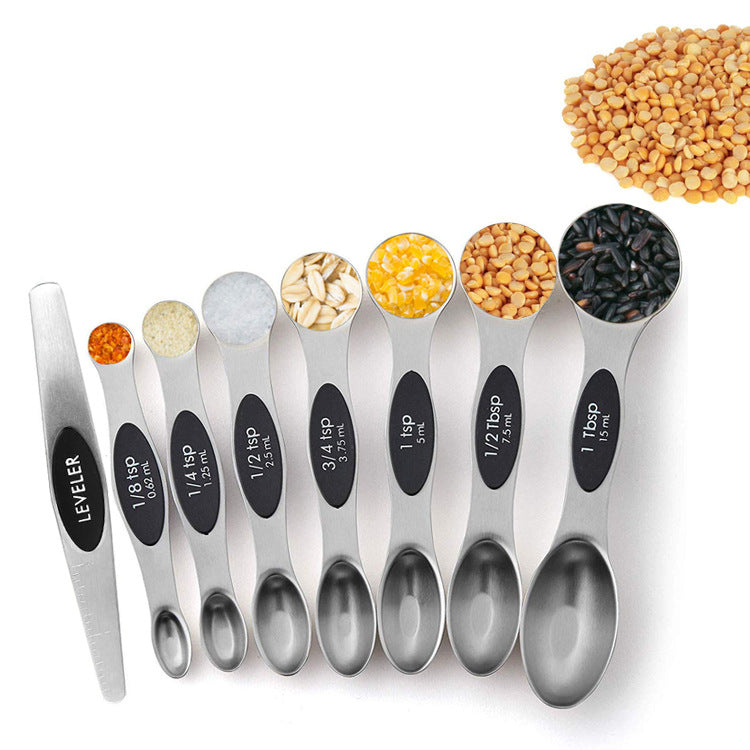Stainless steel double-head measuring spoon