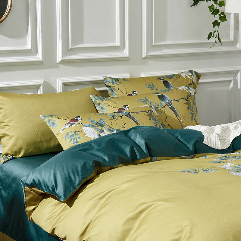Printed Four-Piece Duvet Cover Set