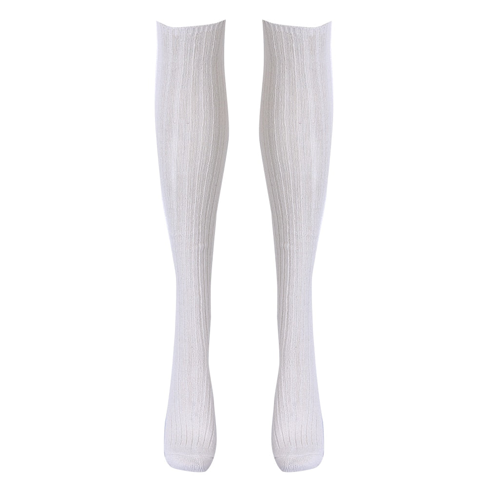 Autumn And Winter Explosions Cotton Letters In The Tube Long Socks Over The Knee Pile Of Socks Women's Knit Tide Socks