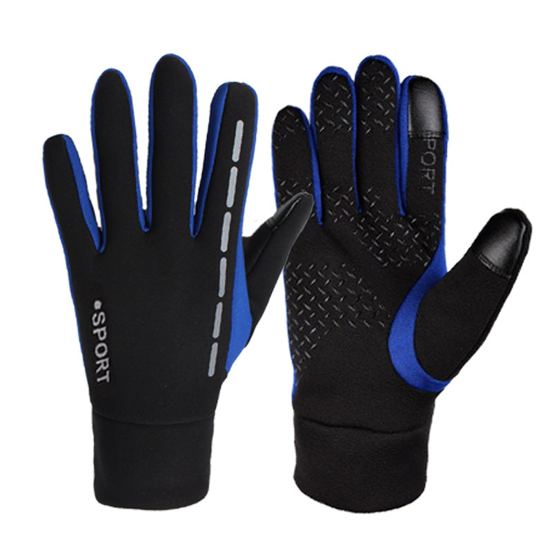 Reflective outdoor cycling gloves