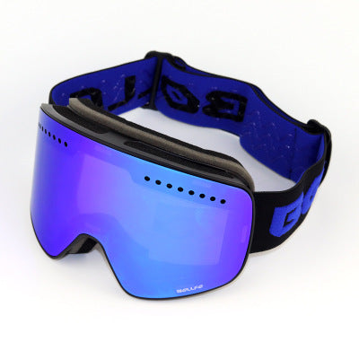 Cylindrical Magnet Ski Goggles Double Anti-Fog Ski Glasses