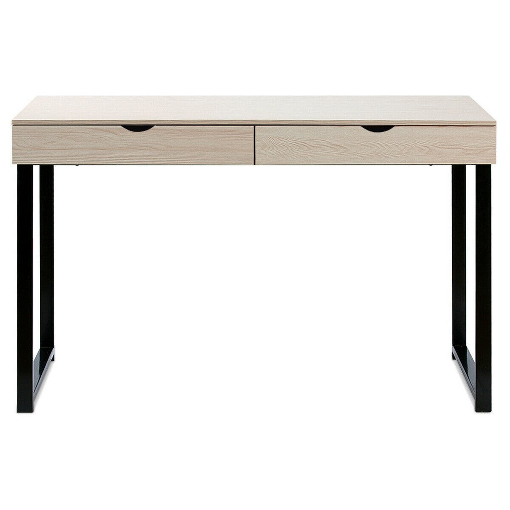 Computer Table Laptop Office Desk Study Table Workstation With 2 Drawers