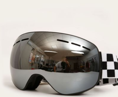 Double Layer Anti Fog Men's Large Spherical Ski Goggles