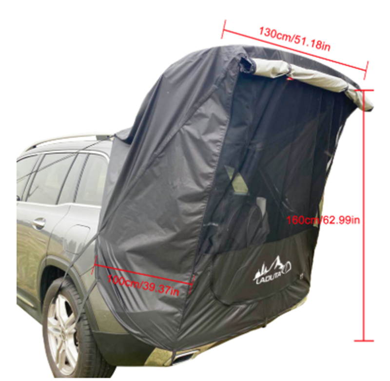Car Trunk Tent Sunshade Rainproof Tour Barbecue Outdoor Self-driving Tour Barbecue Camping Car Tail Extension Tent