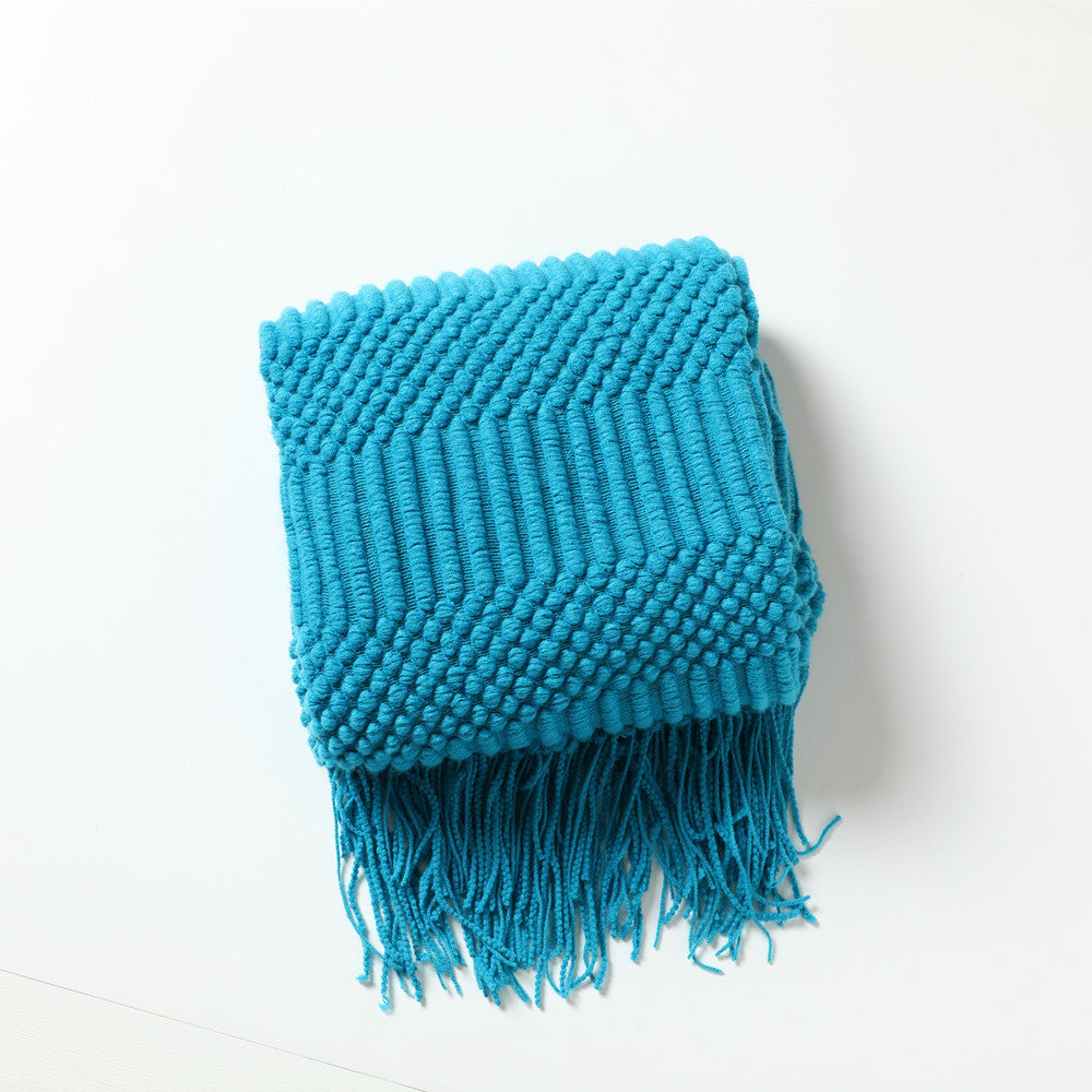 Sofa Blanket Hotel Bed Towel Bed Flag Tassel Shawl Blanket Bed End Cloth Blanket