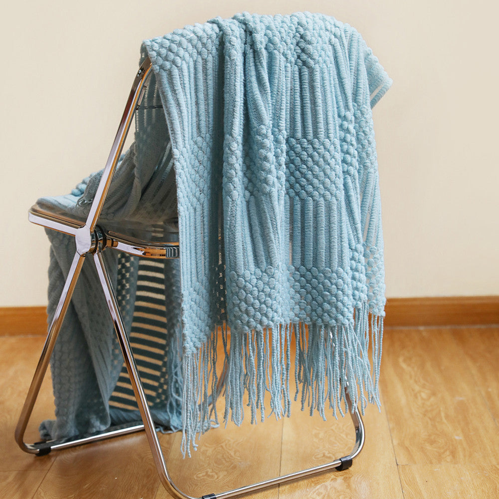 Sofa Blanket Hotel Bed Towel Bed Flag Tassel Shawl Blanket Bed End Cloth Blanket