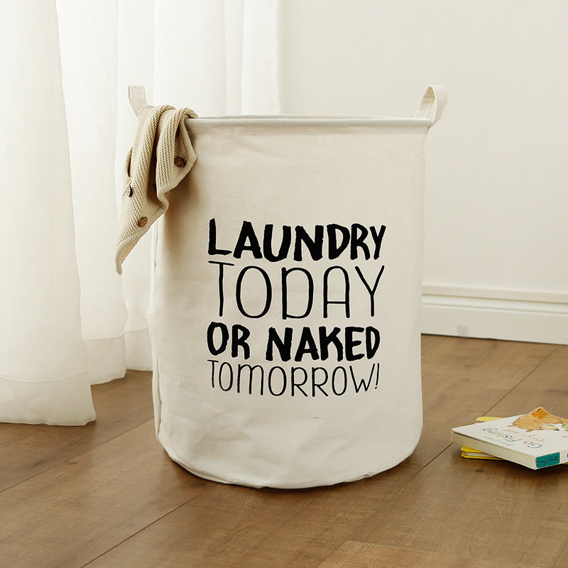 Cotton Linen Cloth Art Waterproof Dirty Clothes Hamper Large Storage Basket