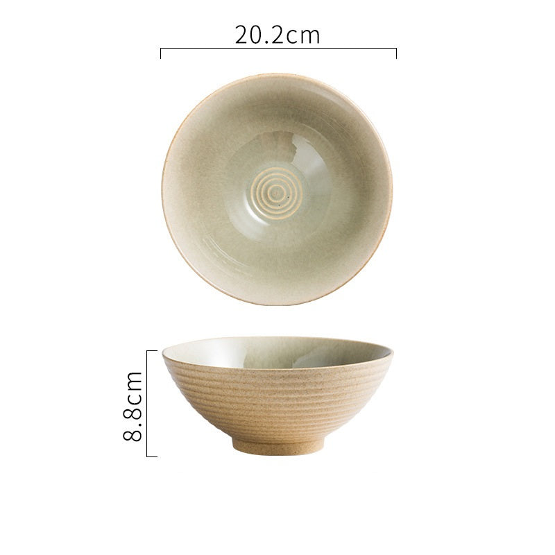 Home Large Ramen Bowl Creative Cutlery Set