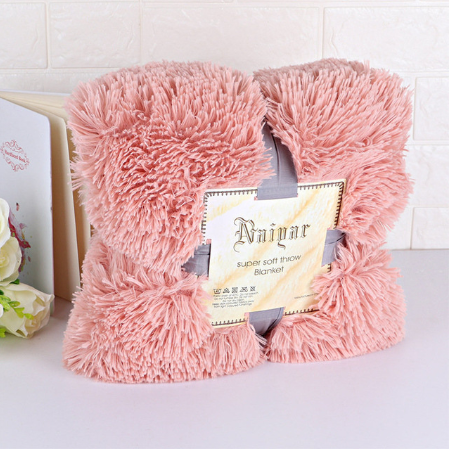 Super Soft Long Shaggy Fuzzy Fur Faux Fur Warm Elegant Cozy With Fluffy Sherpa Throw Blanket winter blankets for beds