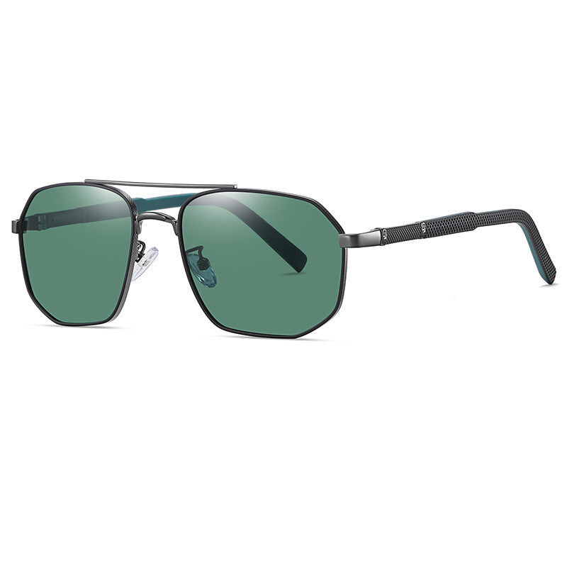 Men's Aviator Double Bridge Large Frame Polarized Sunglasses