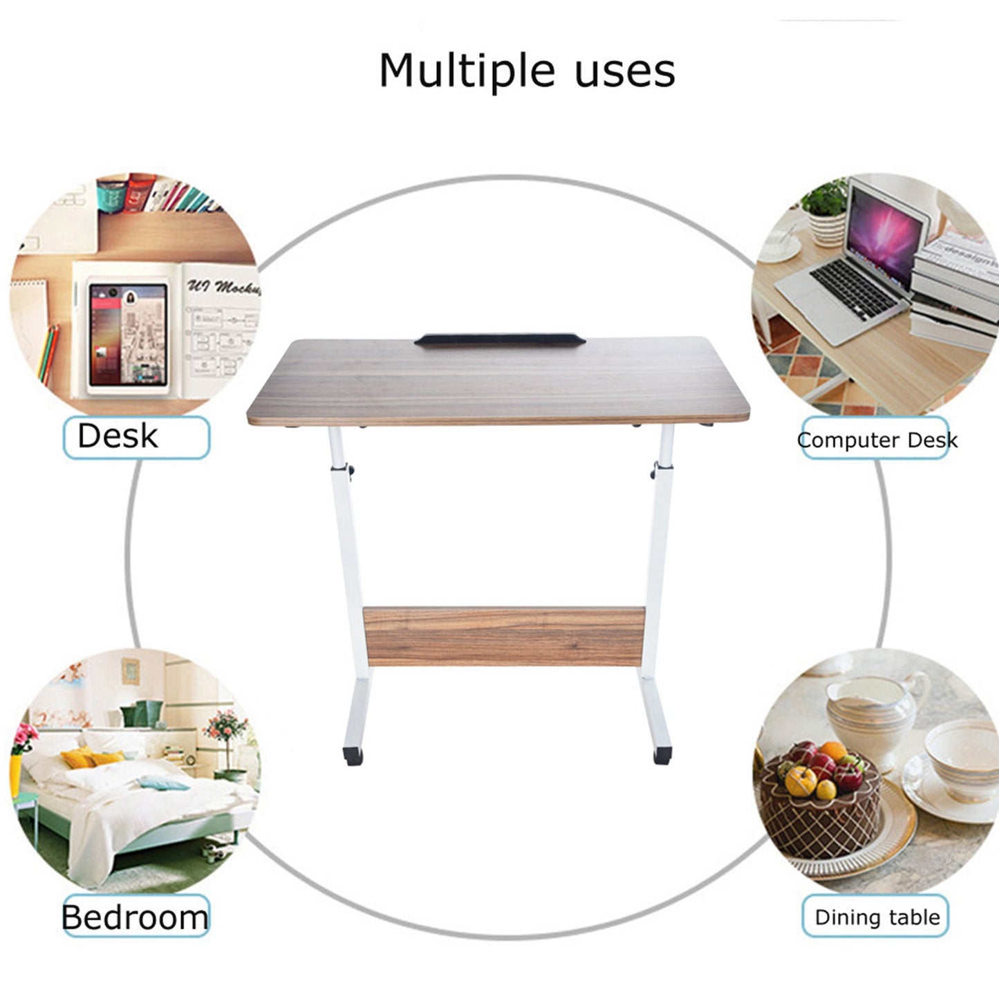 Household Can Be Lifted And Folded Folding Computer Desk 80cm40cm