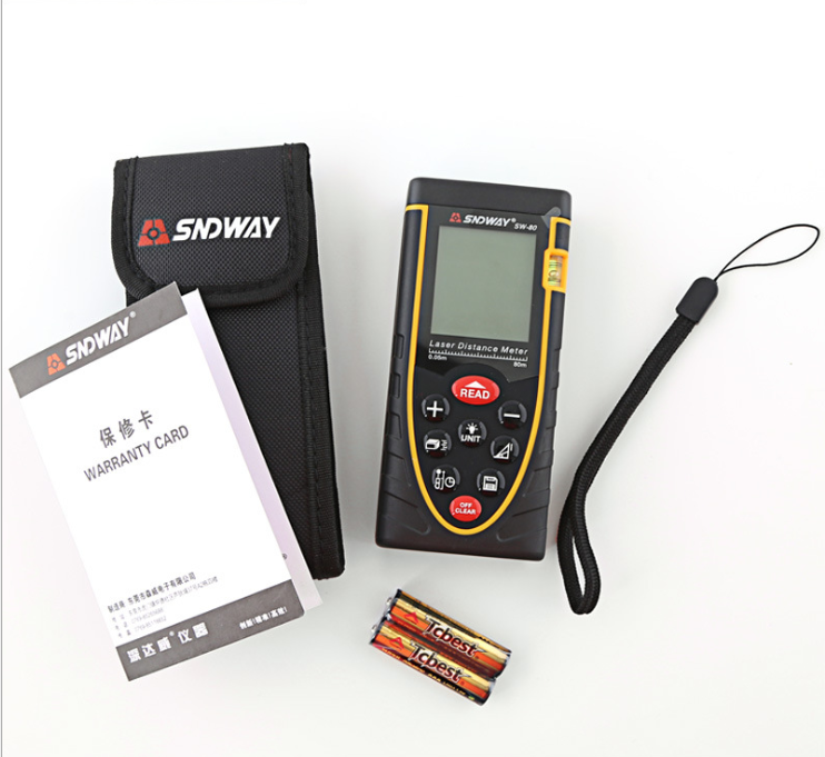 Range finder 80 meters 100 meters high precision infrared measuring instrument laser electronic ruler