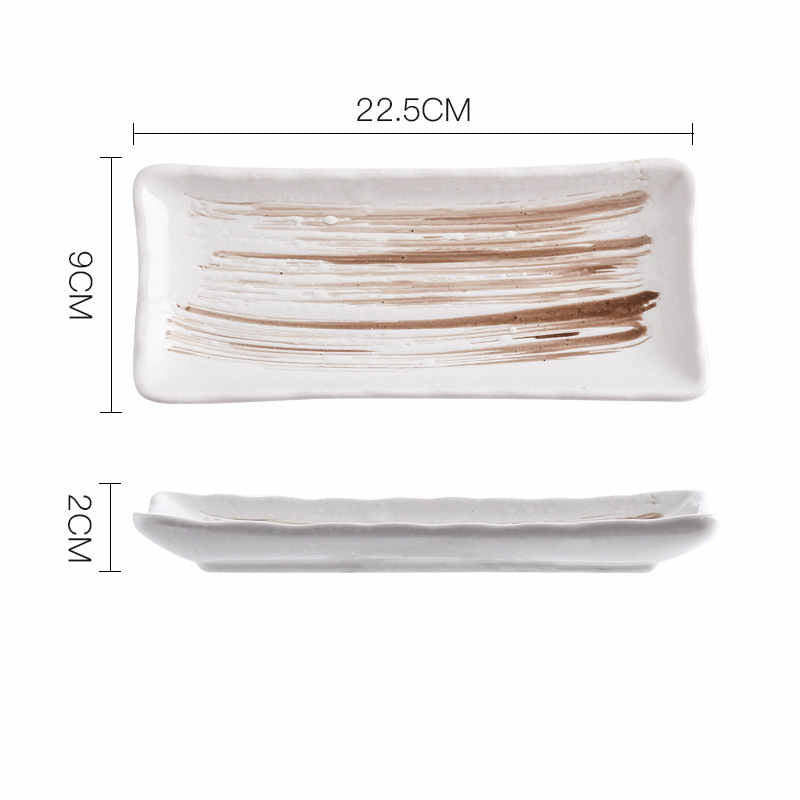 Sashimi Long Saury Rectangular Plate