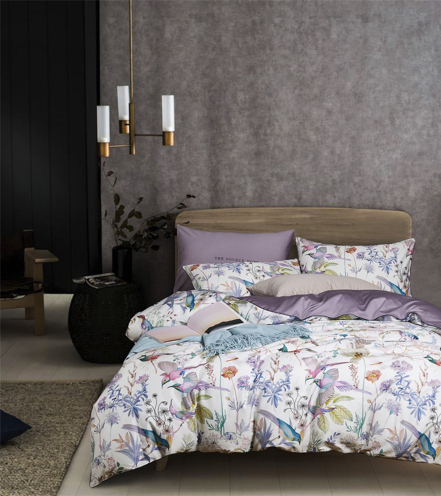 Printed Four-Piece Duvet Cover Set