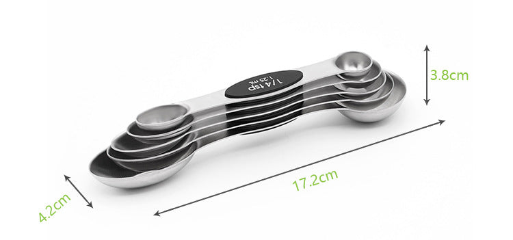 Stainless steel double-head measuring spoon