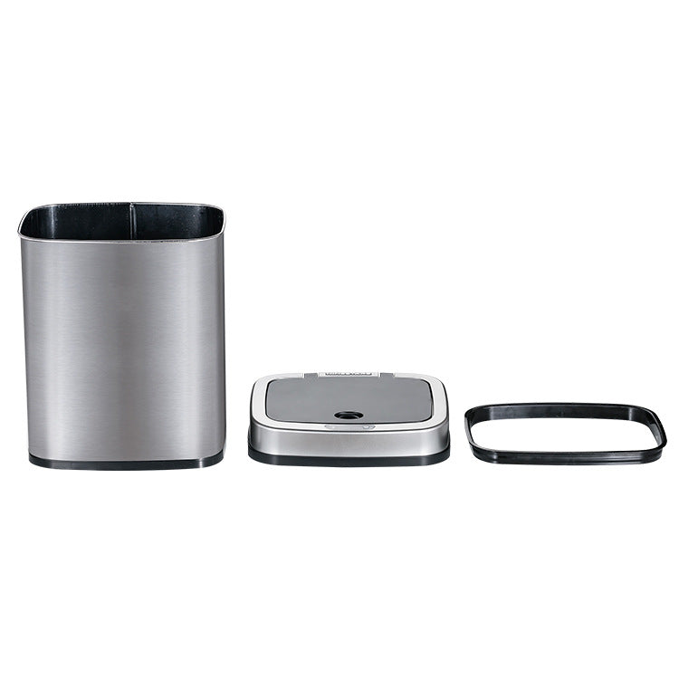Home Office Business Intelligent Induction Stainless Steel Trash Can