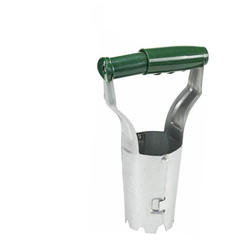 Stainless Steel Soil Excavator Gardening Wooden Handle Hole-moving Cutting Tool Nursery Seedling Seeder