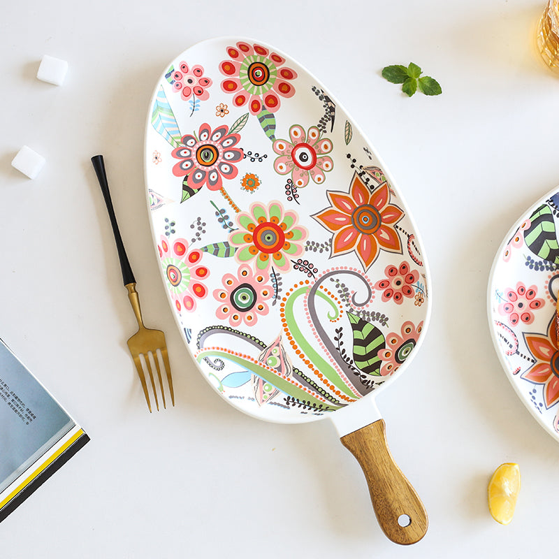 Creative fruit bowl with ceramic for home use