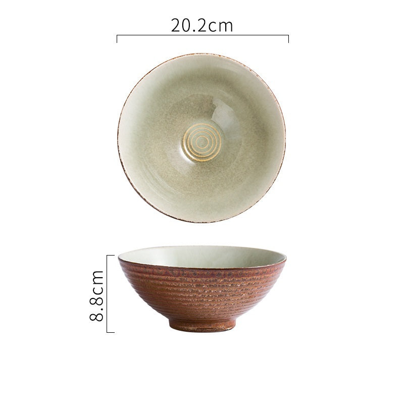 Home Large Ramen Bowl Creative Cutlery Set