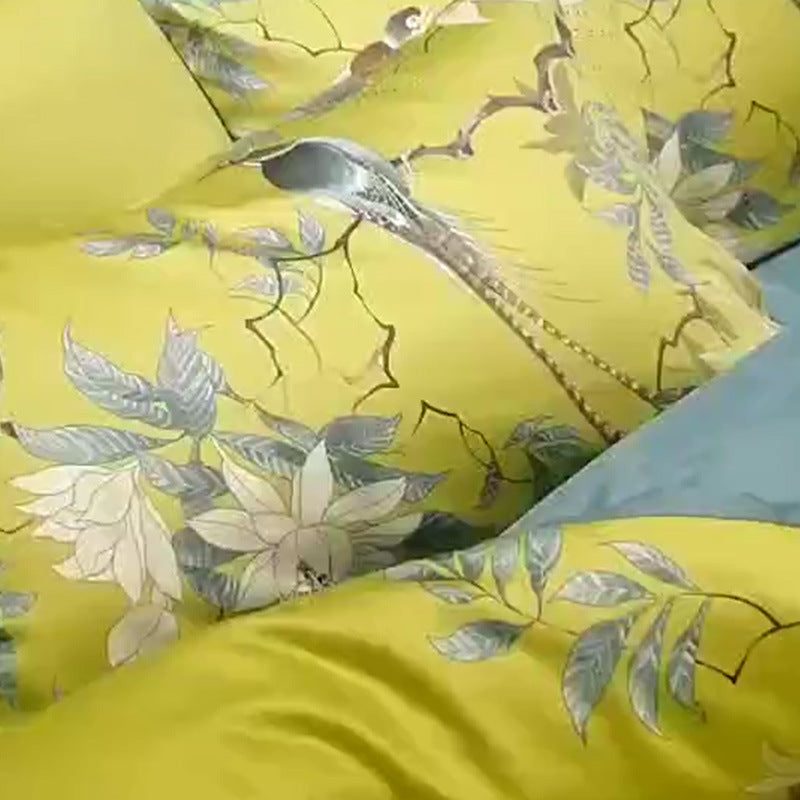 Printed Four-Piece Duvet Cover Set