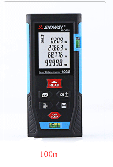 Range finder 80 meters 100 meters high precision infrared measuring instrument laser electronic ruler