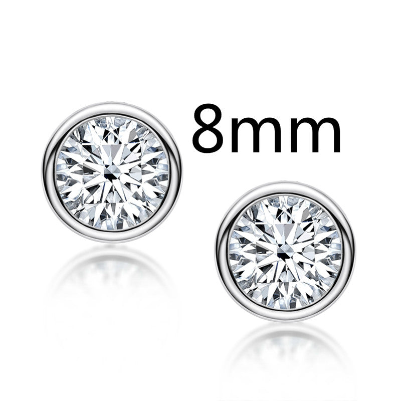 0.5-2 Carat 925 Sterling Silver Personalized Design Earrings