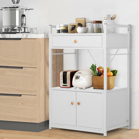 Kitchen Baker's Rack Storage Cabinet Microwave Oven Stand Kitchen Storage Shelf
