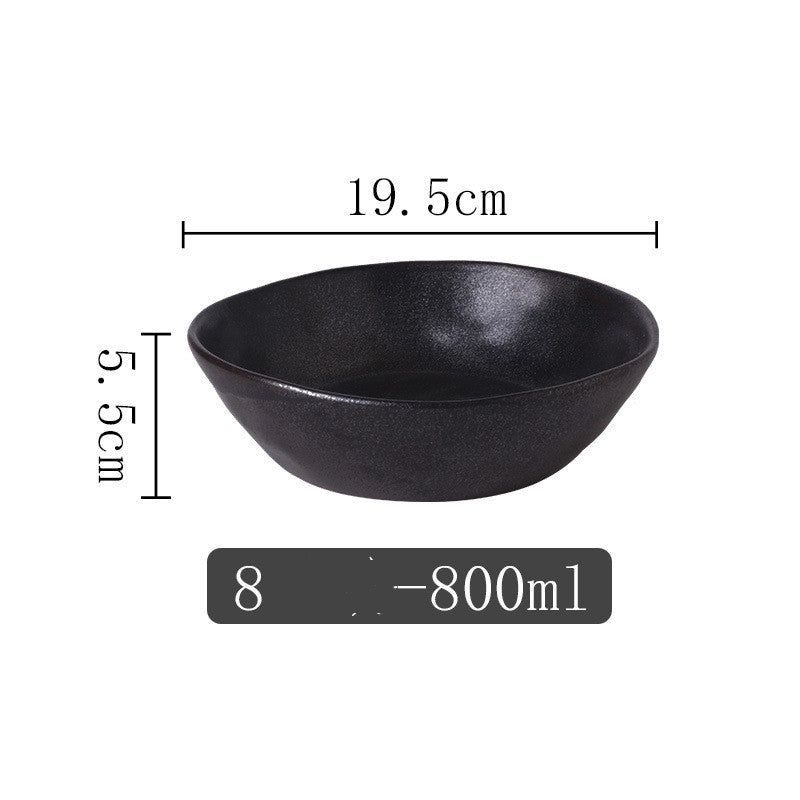 Kiln Into Ceramic Tableware Creative Hotel Steak Plate