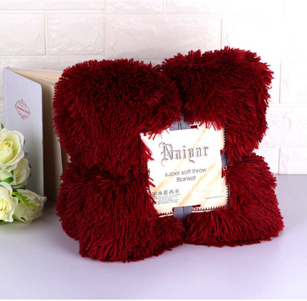 Super Soft Long Shaggy Fuzzy Fur Faux Fur Warm Elegant Cozy With Fluffy Sherpa Throw Blanket winter blankets for beds