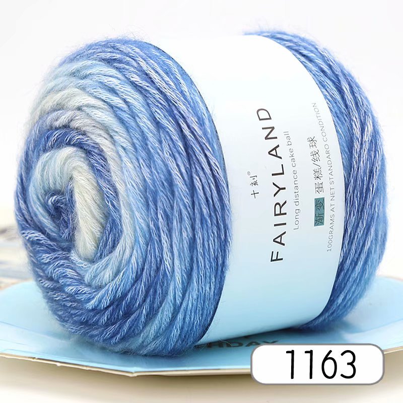 Gradient Cotton Thread Rainbow Hand Woven