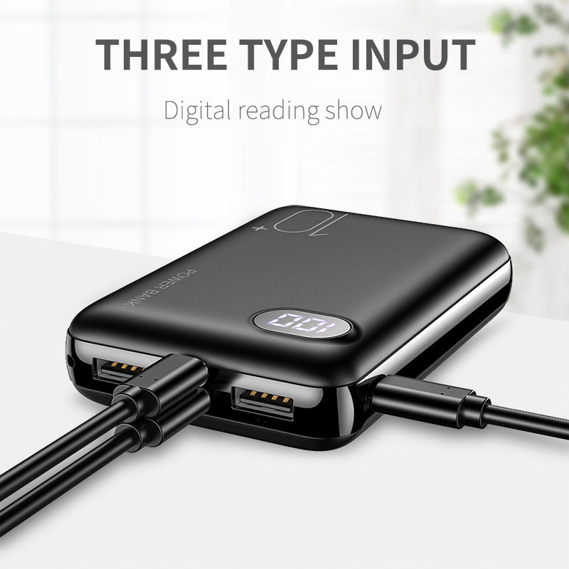 10000mAh USB Digital Display Power Bank