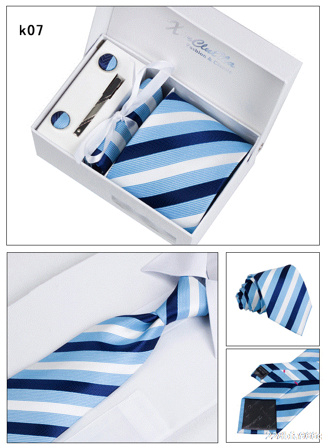 Six-piece men's formal tie
