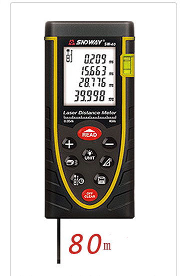 Range finder 80 meters 100 meters high precision infrared measuring instrument laser electronic ruler