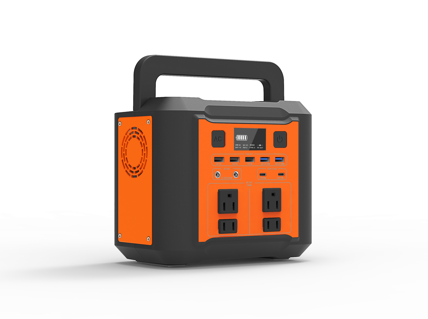 300W Portable Energy Storage Lithium Battery AC 110V 220V Outdoor USB Backup Solar Generator Home Power Station For Camping