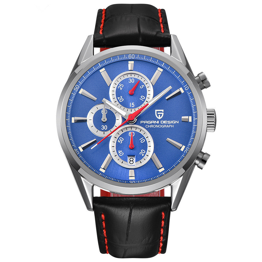 Stainless steel casual waterproof quartz men's watch