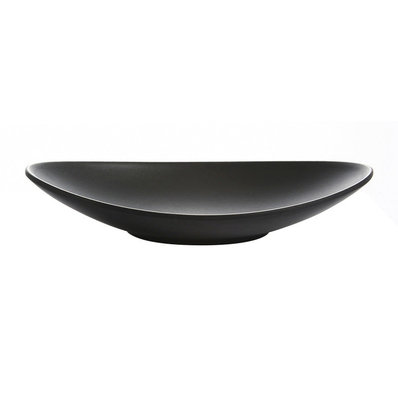 Frosted imitation porcelain sushi plate