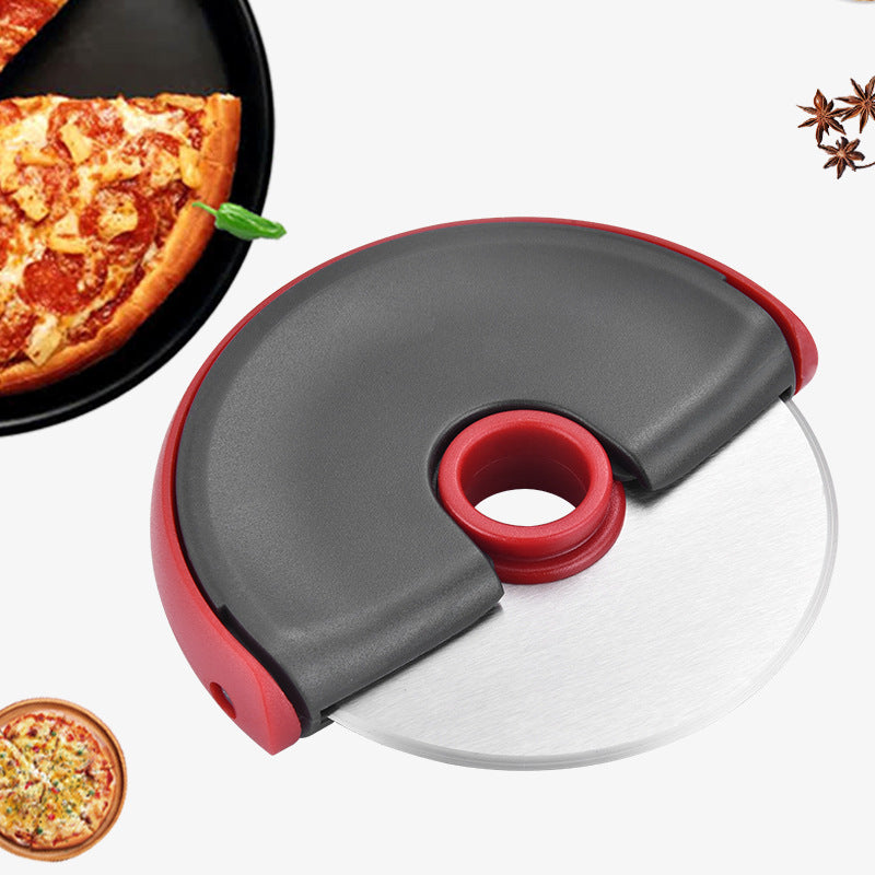 Round Handguard Roller Pizza Knife Pizza Flying Saucer Round Knife