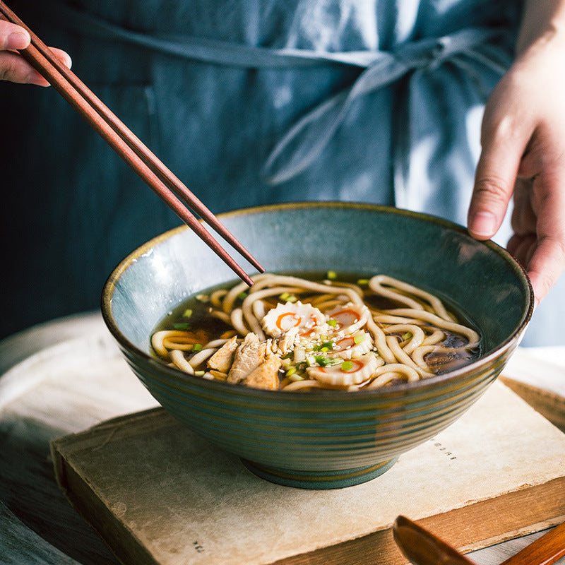 Home Large Ramen Bowl Creative Cutlery Set