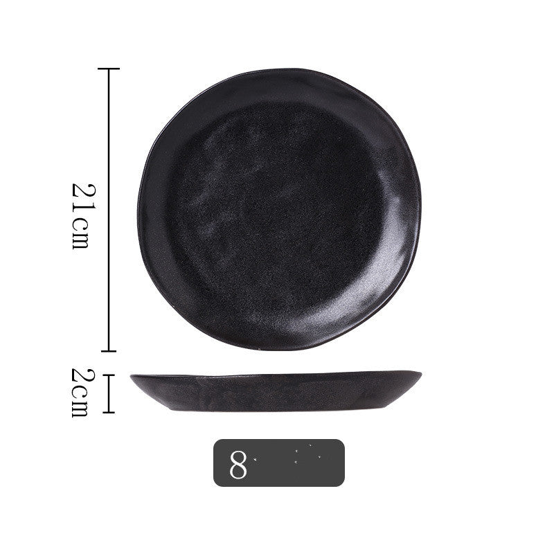 Kiln Into Ceramic Tableware Creative Hotel Steak Plate