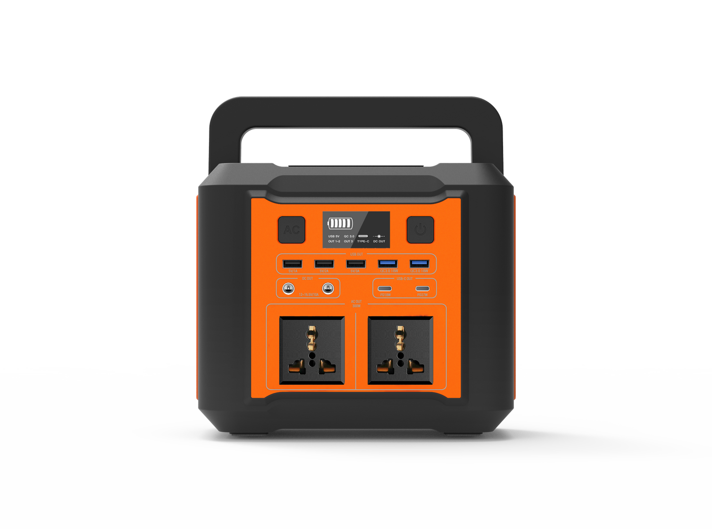300W Portable Energy Storage Lithium Battery AC 110V 220V Outdoor USB Backup Solar Generator Home Power Station For Camping