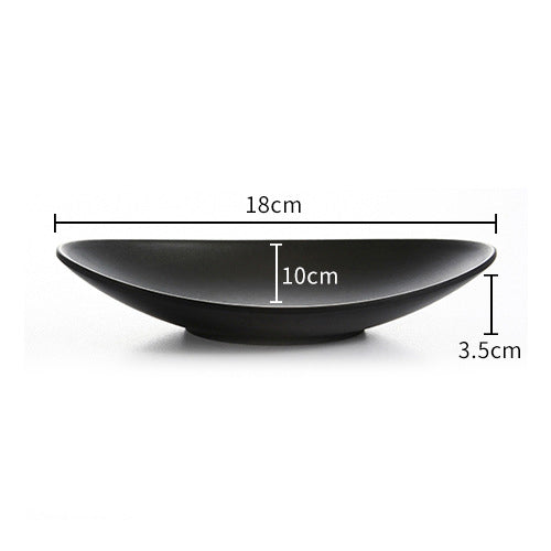 Frosted imitation porcelain sushi plate