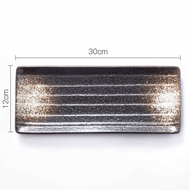 Sashimi Long Saury Rectangular Plate