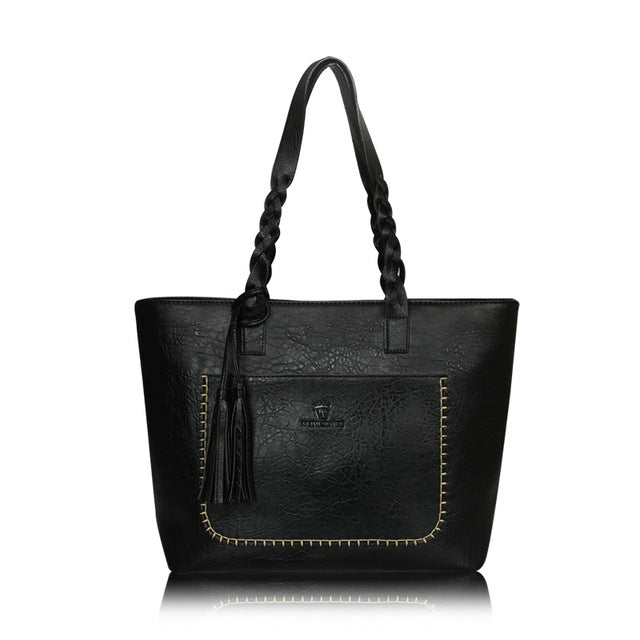 2022 Large Capacity Women Bags Shoulder Tote Bags Bolsos New Women Messenger Bags With Tassel Famous Designers Leather Hand Bags