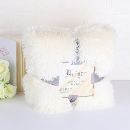 Super Soft Long Shaggy Fuzzy Fur Faux Fur Warm Elegant Cozy With Fluffy Sherpa Throw Blanket winter blankets for beds