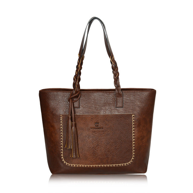 2022 Large Capacity Women Bags Shoulder Tote Bags Bolsos New Women Messenger Bags With Tassel Famous Designers Leather Hand Bags
