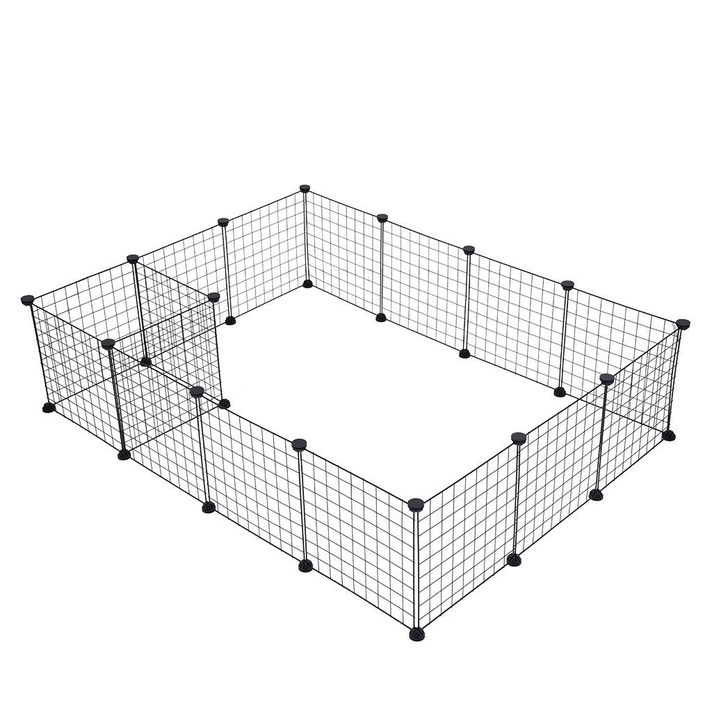 Metal Pet Playpen Dog Kennel Pets Fence Exercise Cage 16 Panels US Stock