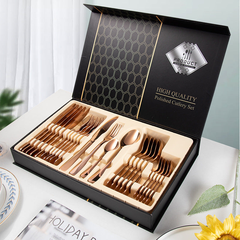 24-piece Cutlery Set 1010 Stainless Steel