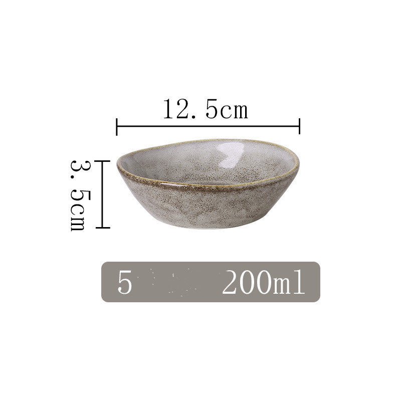Kiln Into Ceramic Tableware Creative Hotel Steak Plate